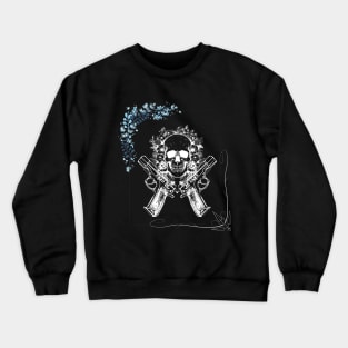 guns skull and frame Crewneck Sweatshirt